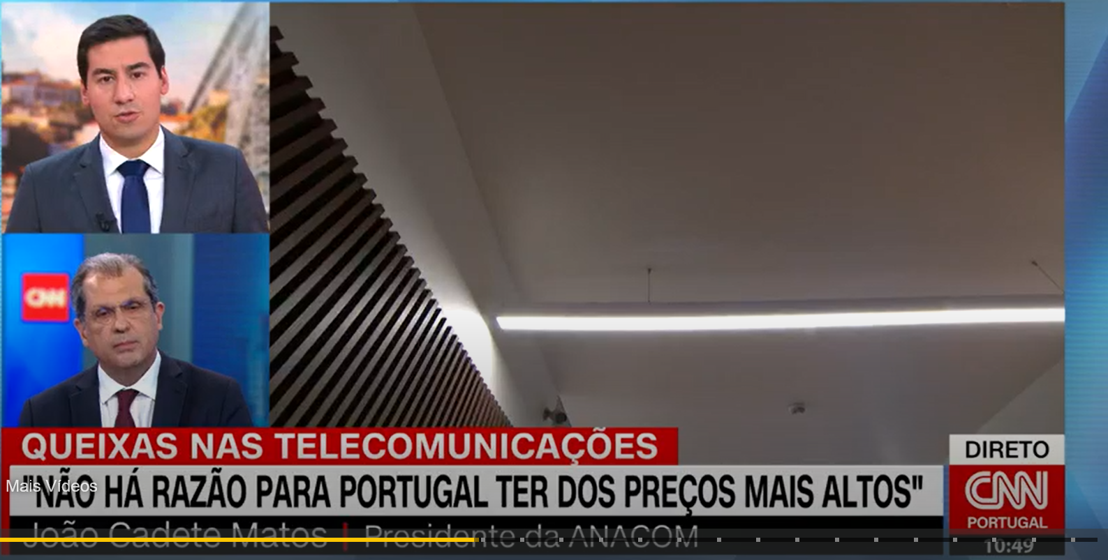 Entrevista sobre as reclamações no sector das telecomunicações, no programa ''CNN Hoje'', da CNN Portugal, a 05.04.2023.