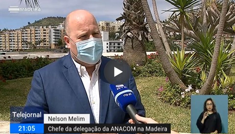Testes com o NET.mede realizados na Madeira no ''Telejornal Madeira'', da RTP Madeira, a 18.04.2021.