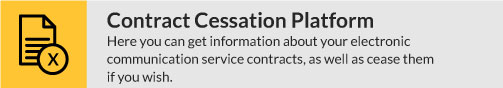 Information about electronic communication service contracts.
