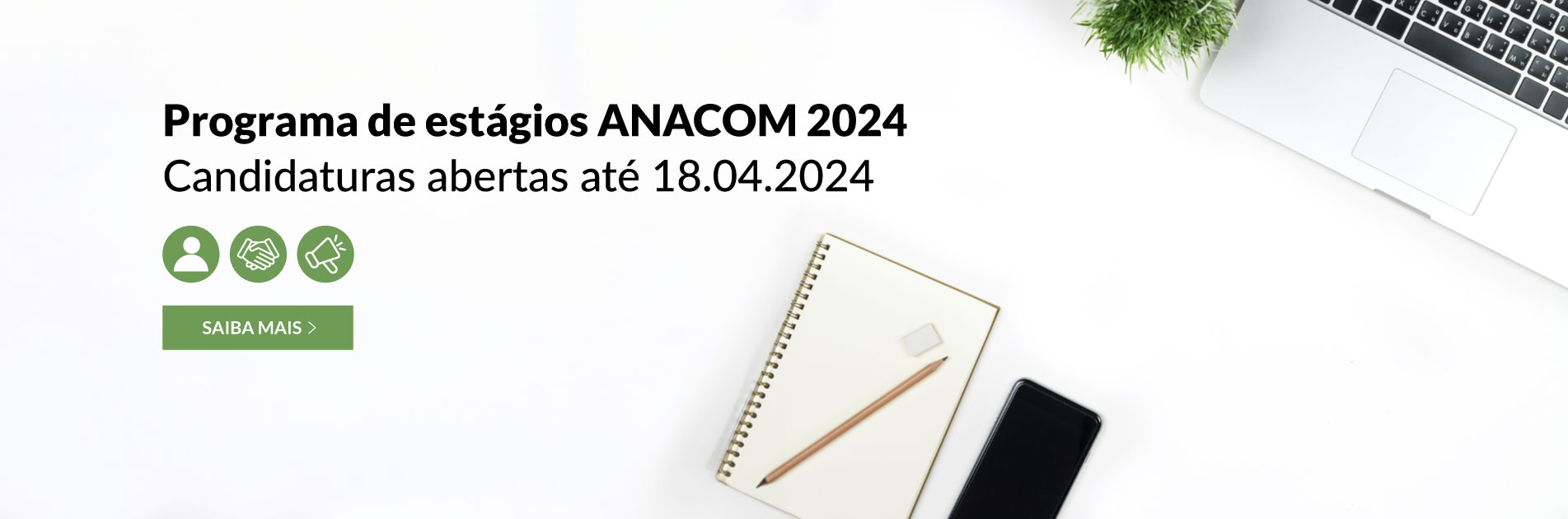 Programa de estágios da ANACOM em 2024