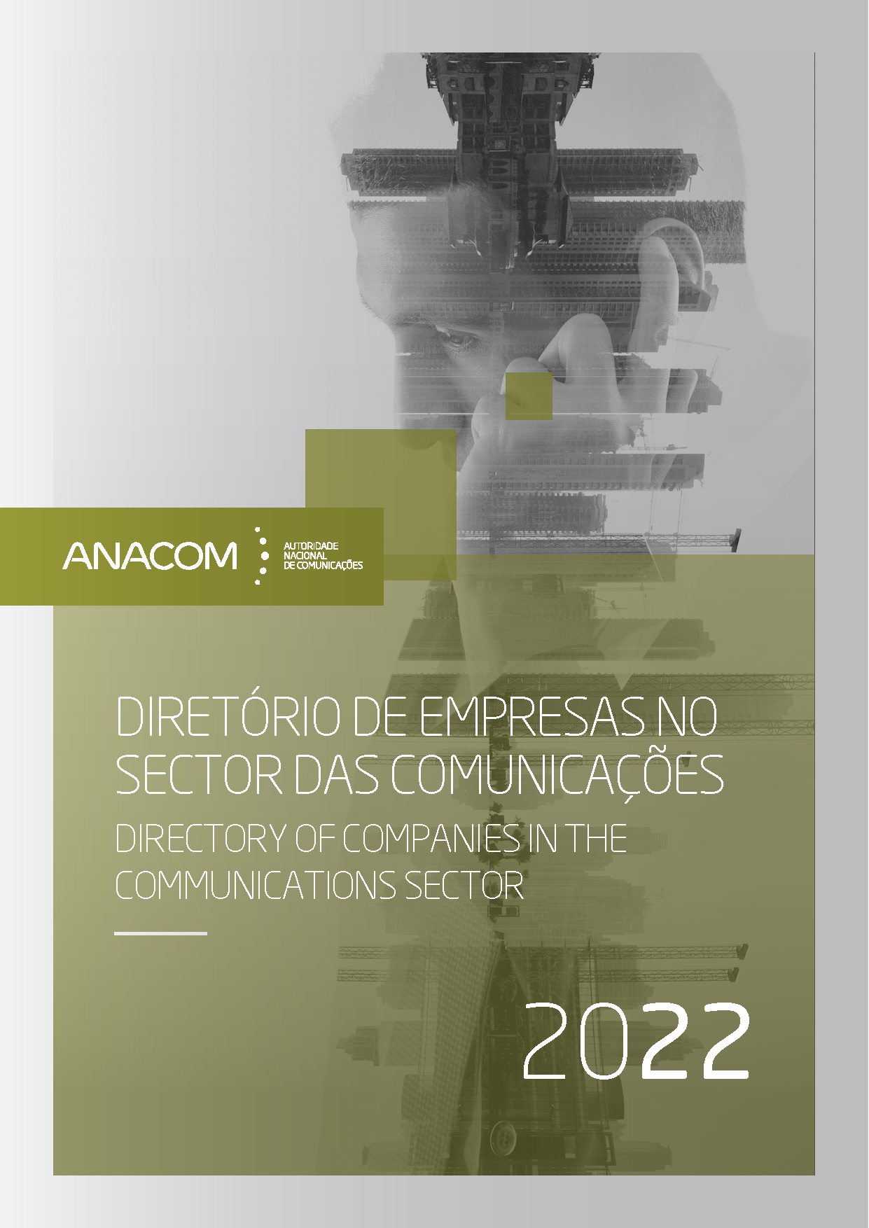 Imagem da capa do Diretório de Empresas no Sector das Comunicações 2022.