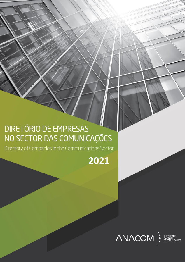 Imagem da capa do Diretório de Empresas no Sector das Comunicações 2020. 