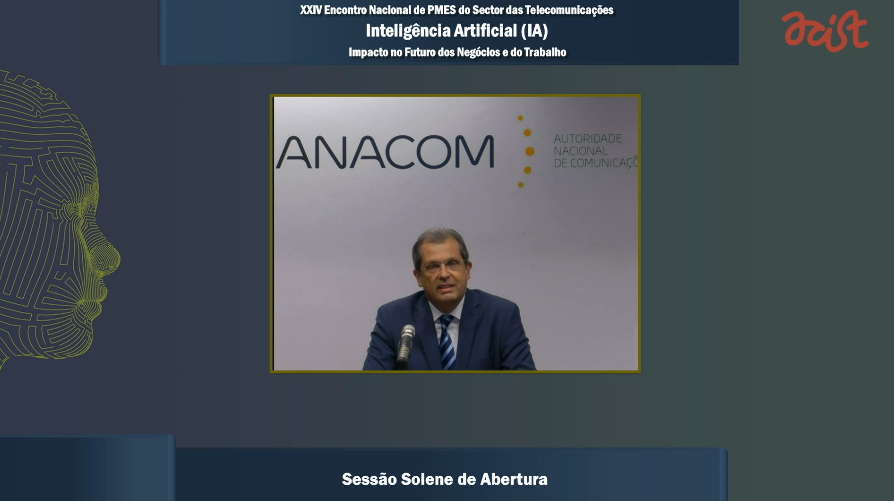 João Cadete de Matos, Presidente da ANACOM, na sessão de abertura