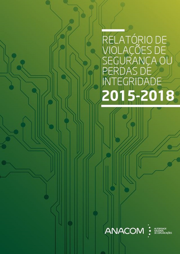 Relatório de violações de segurança ou perdas de integridade (2015-2018)